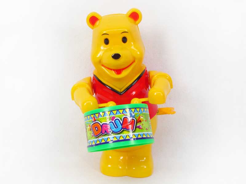 Wind-up Play The Drum Bear92C) toys