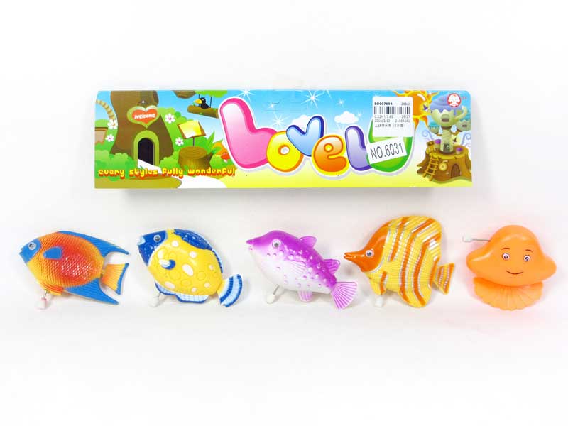 Wind-up Swimming Fish（5in1） toys