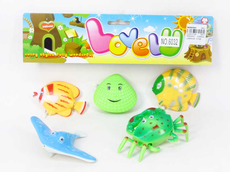 Wind-up Swimming Fish（5in1） toys