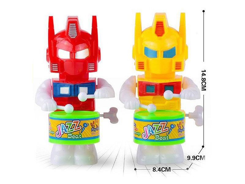 Wind-up Play The Drum Robot(2C) toys