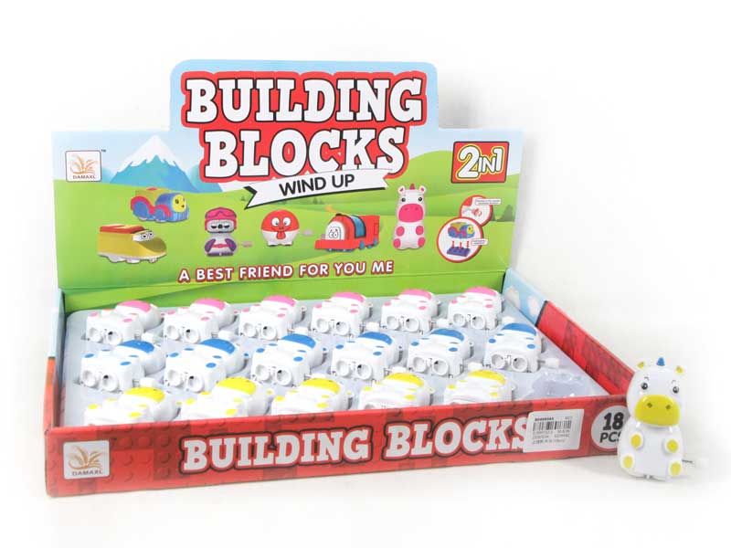 Wind-up Blocks Horse(18pcs) toys