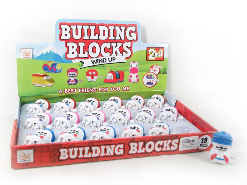 Wind-up Blocks Bear(18pcs) toys