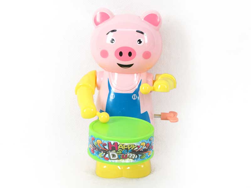 Wind-up Play The Drum Pig toys