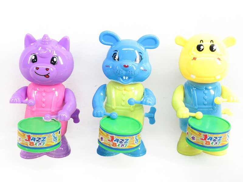 Wind-up Drum Animal(4S) toys
