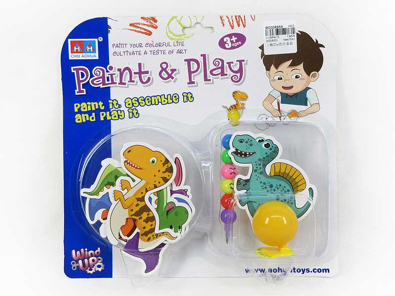 Wind-up Diy Dinosaur Set toys