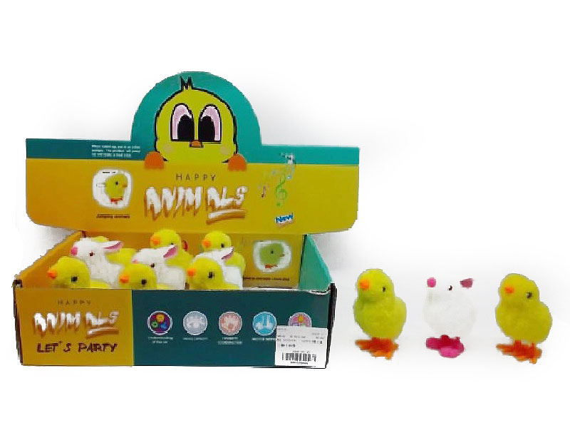 Wind-up Chicken & Rabbit(12in1) toys