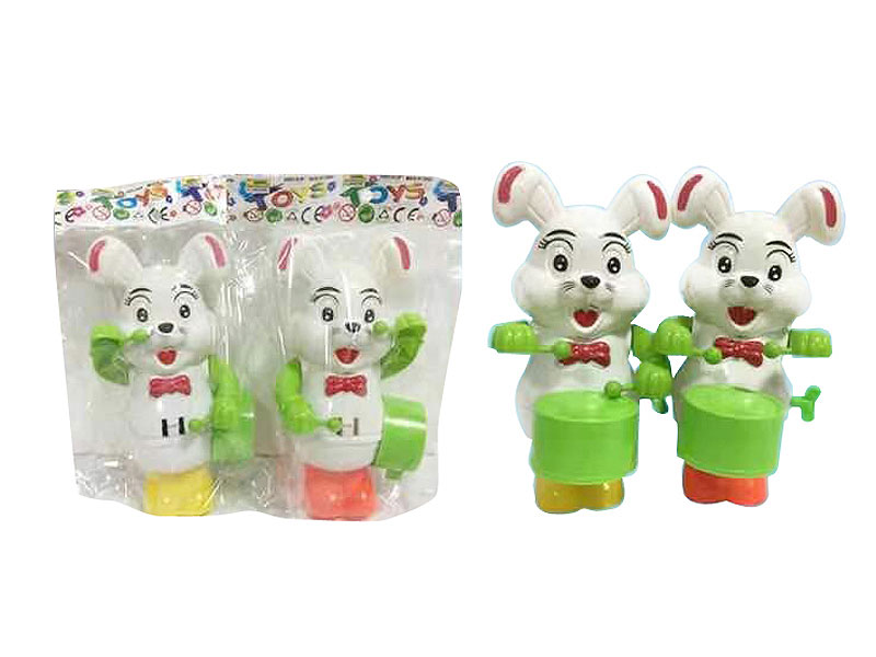 Wind-up Play The Drum Rabbit(2C) toys