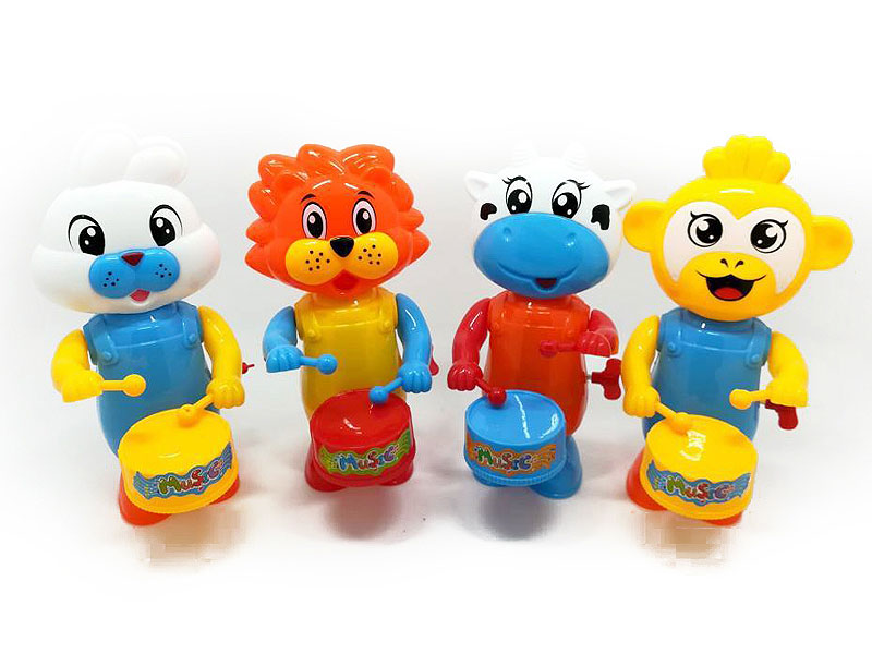 Wind-up Beating Drum Animal(4S) toys