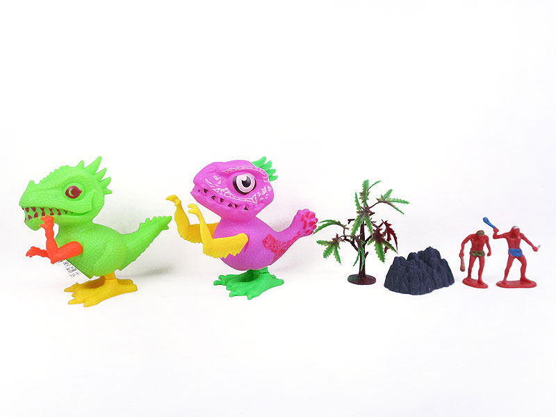 Wind-up Dinosaur Set(2in1) toys
