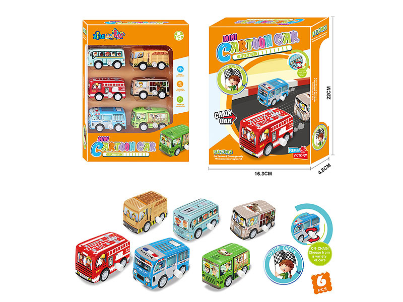 Wind-up Car(6in1) toys