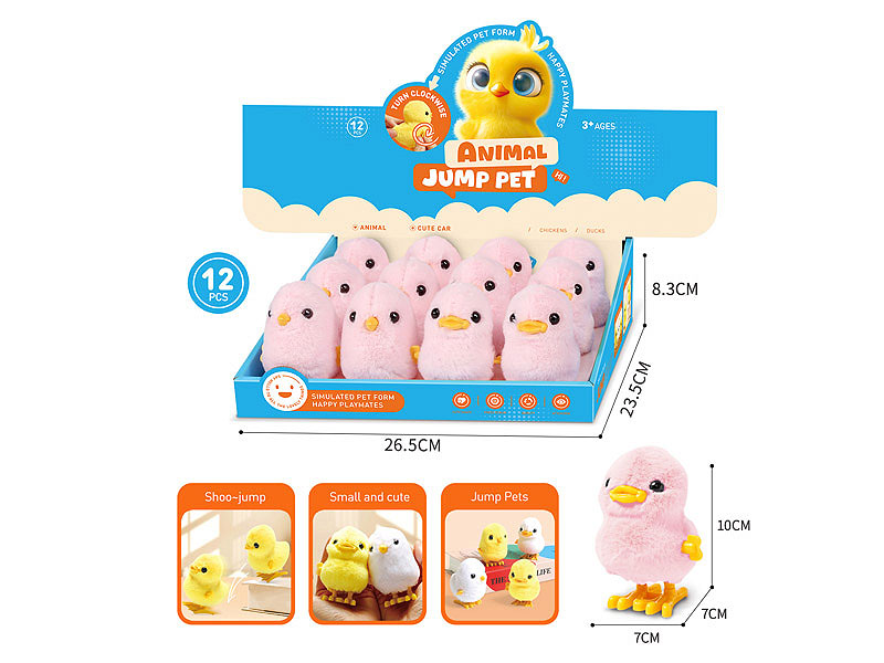 Wind-up Jump Chicken & Duck(12in1) toys