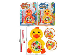 小黄鸭上链带磁钓鱼（2色）