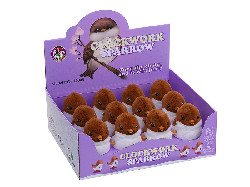 Wind-up Jumping Sparrow(12in1) toys