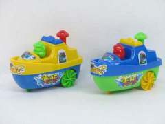 Pull Line Boat  W/Bell(4C) toys