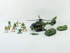 Pull Line Bettleplan & Soldier toys