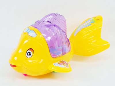 Pull Line Fish W/L(2C) toys