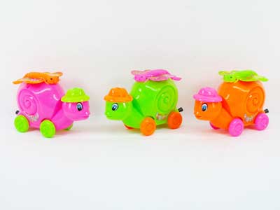 Pull Line Snail W/Bell(3C) toys