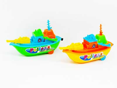 Pull Line Ship W/Bell(2C) toys