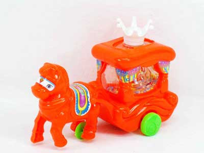 Pull Line Carriage W/Snowflake toys