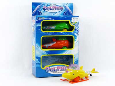 Pull Line Dolphin W/Snow(3in1) toys