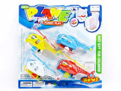Pull Line Airplane(4in1) toys