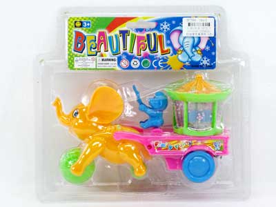 Pull Linel Elephant Tow Car(4C) toys