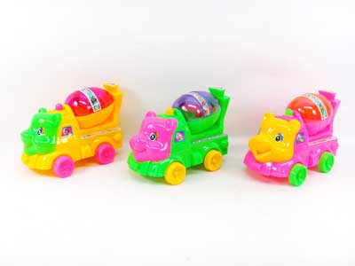 Pull Line Construction Truck W/L(3C) toys
