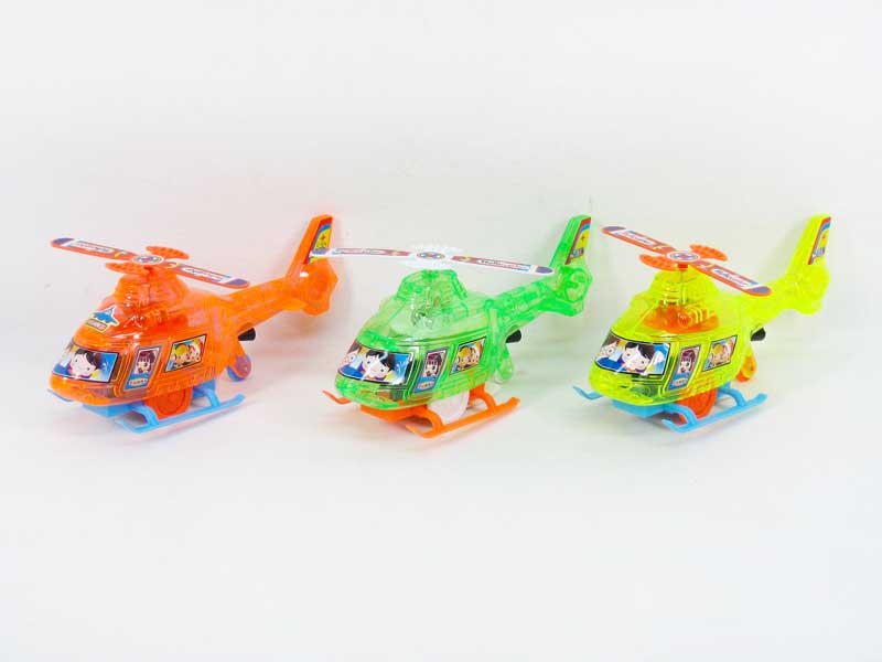 Pull Line Helicopter W/L(3C ) toys