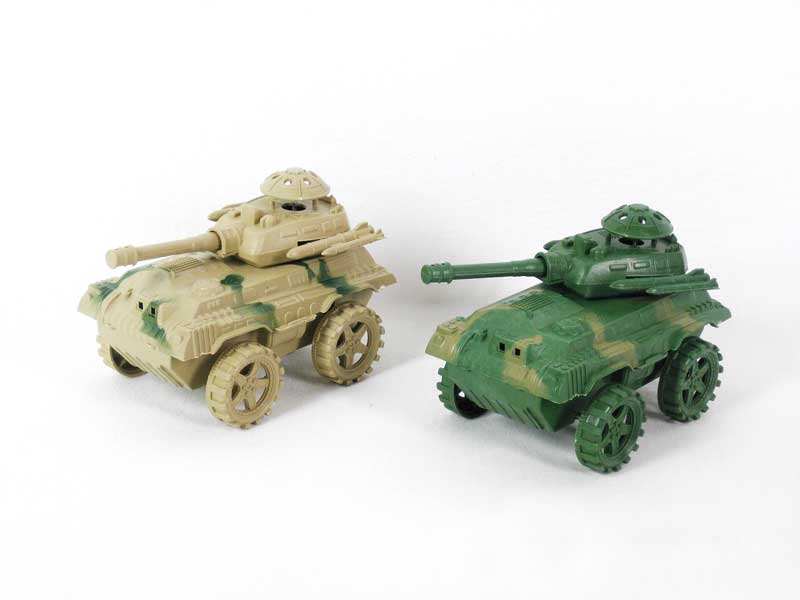 Pull Line Tank W/Shake(2C) toys