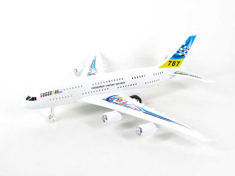Pull Line Airplane W/L_S(2C) toys