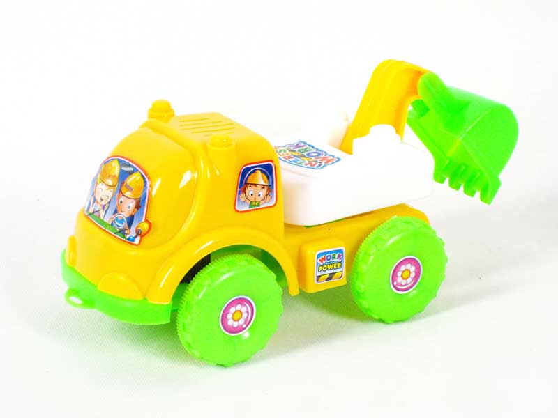 Pull Line Construction Truck W/Bell toys