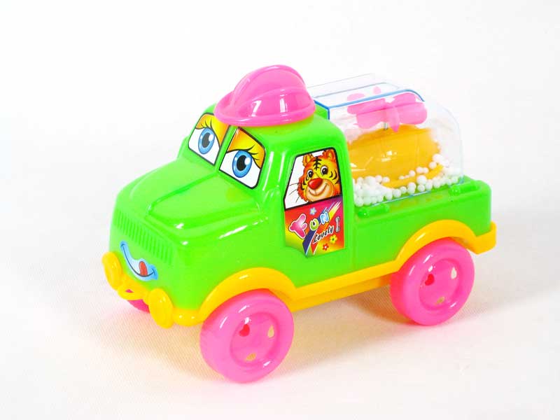 Pull Line Car W/Snow(3C) toys