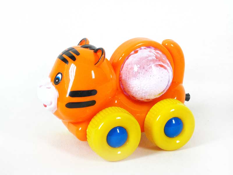 Pull Line Tiger W/Snowflalke(3C) toys