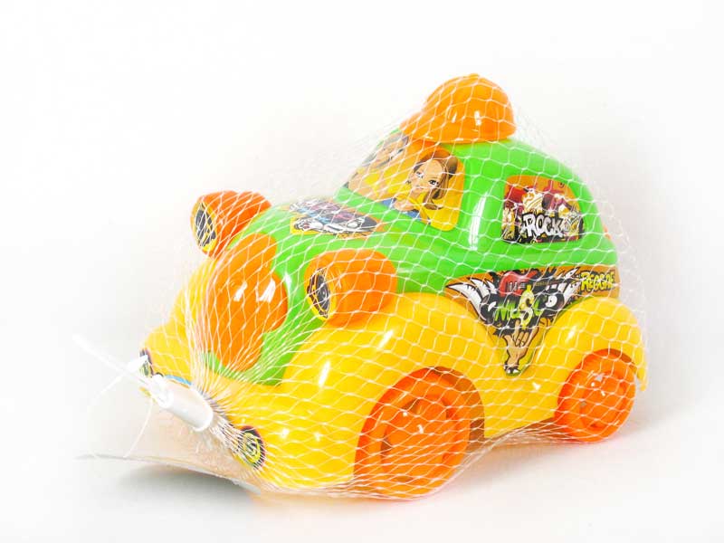 Pull Line Cartoon Car W/Bell(3C) toys