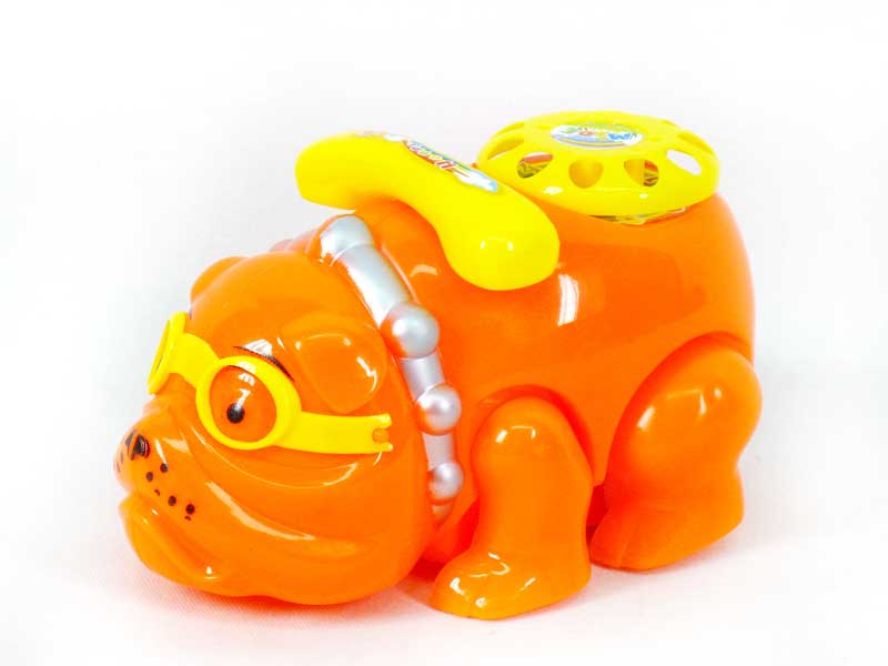 Pull Line Phone Dog W/Bell(2C) toys