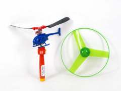 Pull Line Flying Saucer W/L & Airplane toys