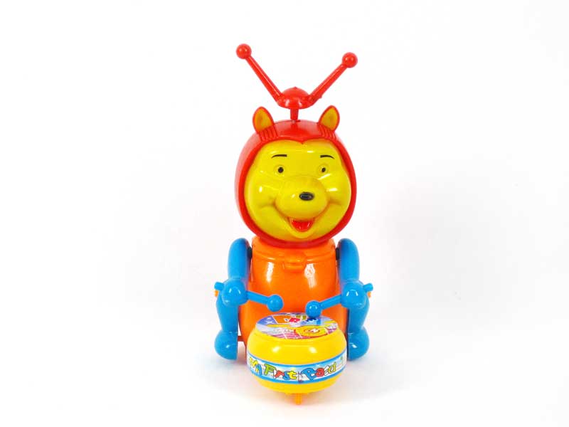 Pull Line Play The Drum Bear toys