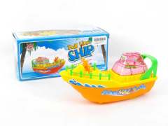 Pull Line Boat W/Snow toys