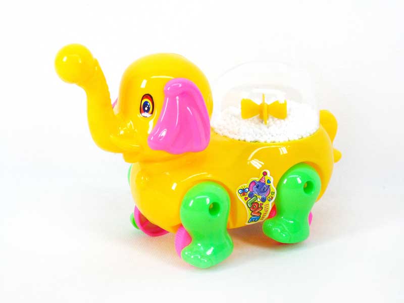 Pull Line Elephant W/Snowflake(3C) toys