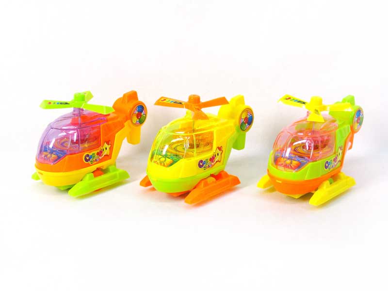 Pull Line Helicopter W/L(3C) toys