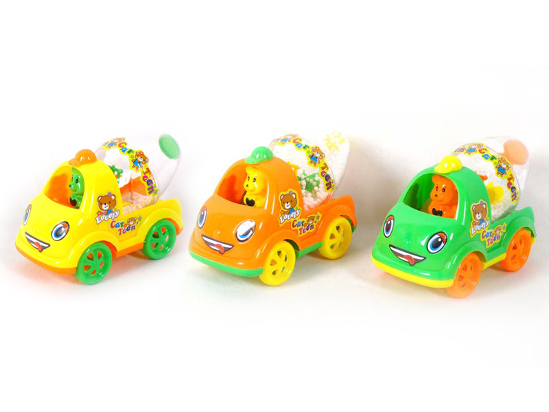 Pull Line Car W/Snow(3C) toys