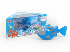 Pull Line Swimming Puffer Fish toys