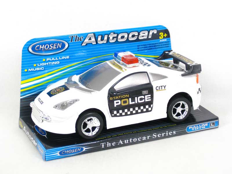 Pull Line Police Car W/L_M(2C) toys