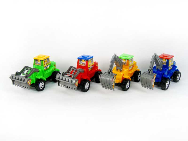 Pull Line Construction Truck W/Bell(2S4C) toys