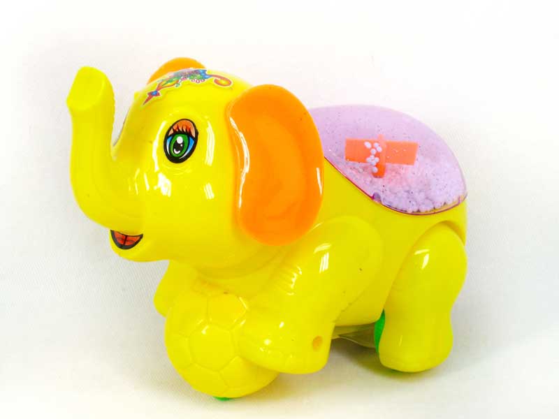 Pull Line Elephant W/Snowflake(3C) toys