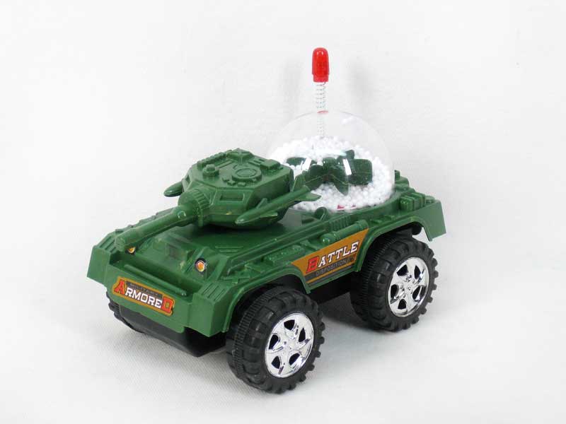 Pull Line Tank W/Snow toys