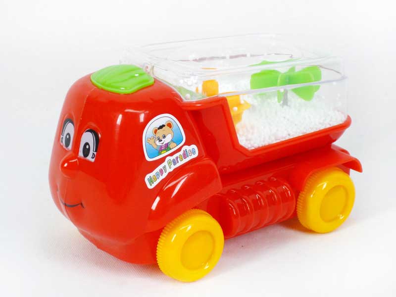 Pull Line Car W/M_Snow toys