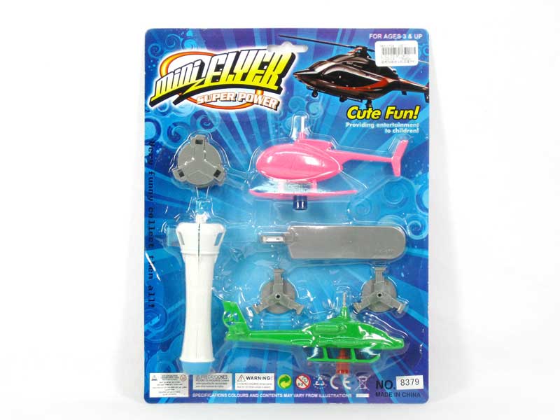 Pull Line Battleplane & Helicopter toys