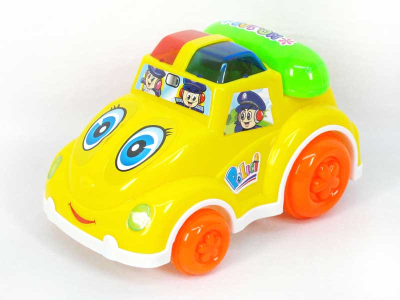 Pull Line Police Car W/Bell(2C) toys