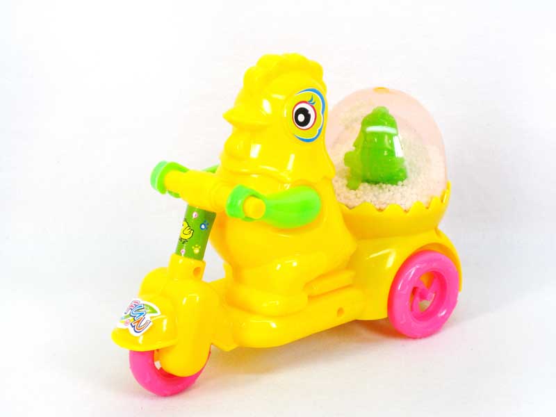 Pull Line Motorcycle W/Snow(3C) toys